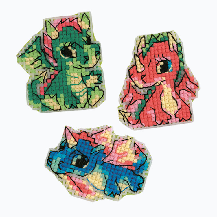 Borduurpakket Magneten - Little Dragons