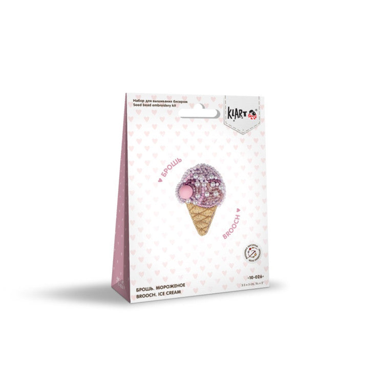 Kit de broderie de perles - Broche - Crème glacée KL10-026