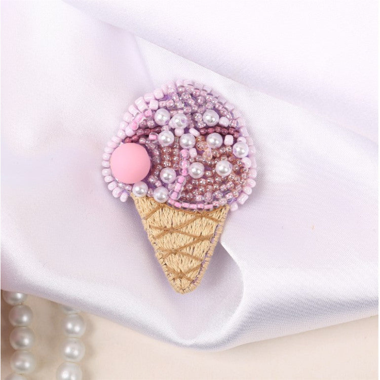 Kit de broderie de perles - Broche - Crème glacée KL10-026