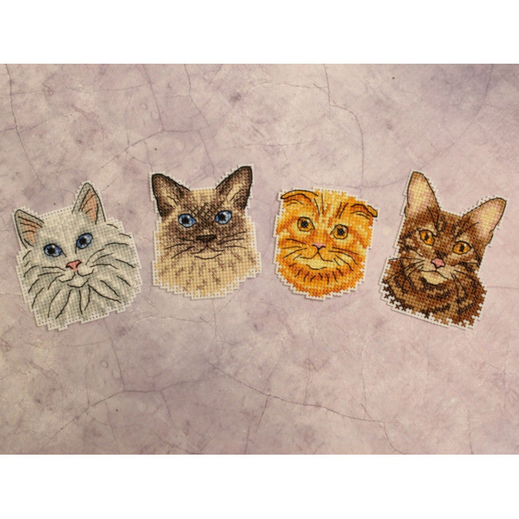 Embroidery Kit Magnets - Cats SR-824