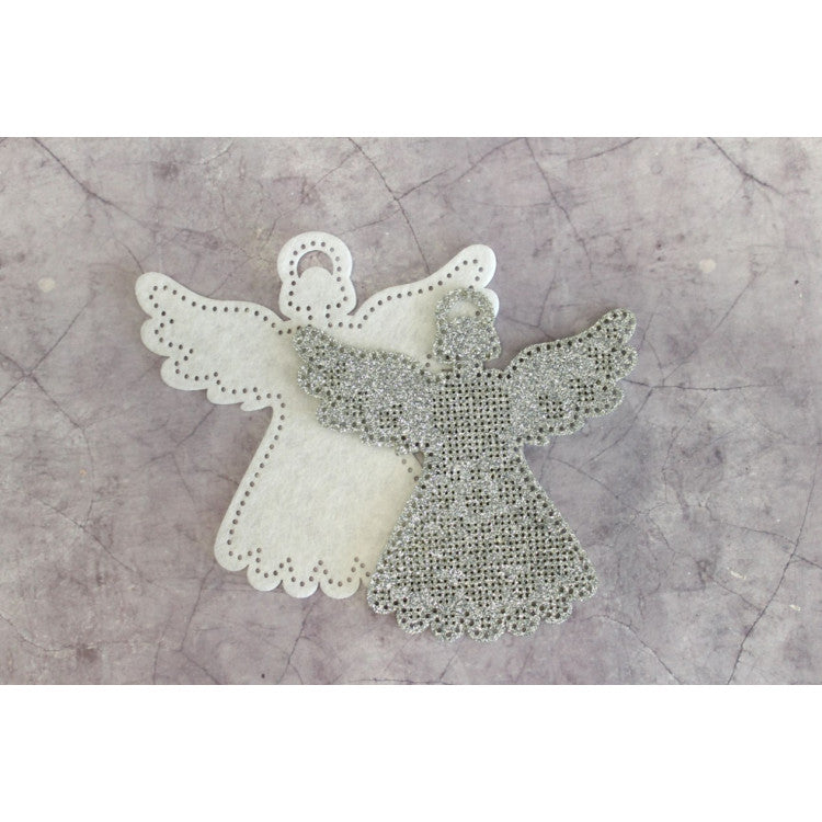 Embroidery kit Christmas tree pendant - Angel T-976