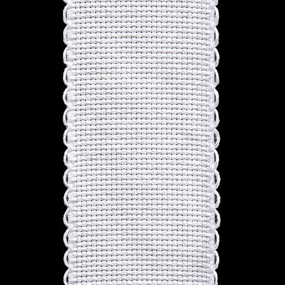 Embroidery ribbon Aida 14 ct - 3/5/7 cm - White