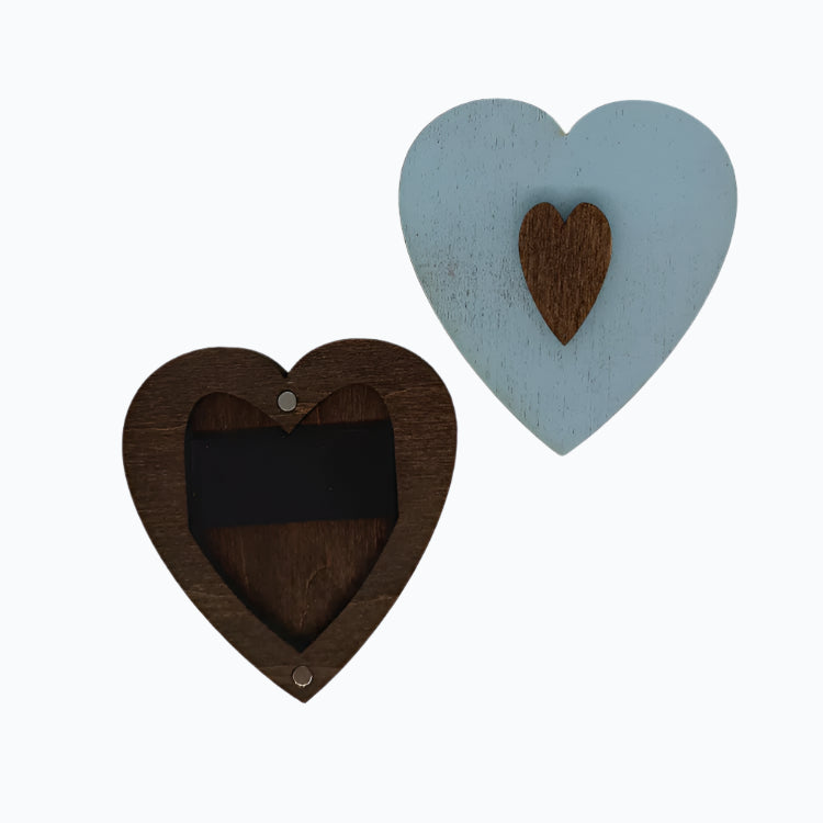 Magnet Needle Box - Blue Heart