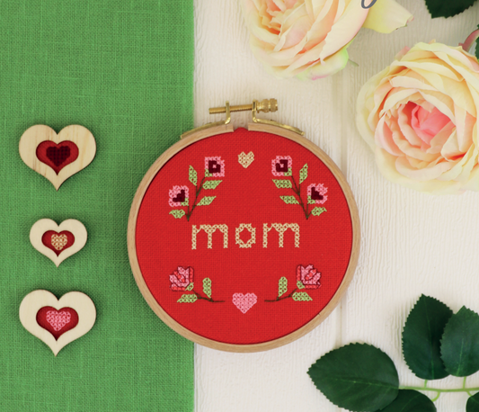 Gratis Borduurpatroon: Mom