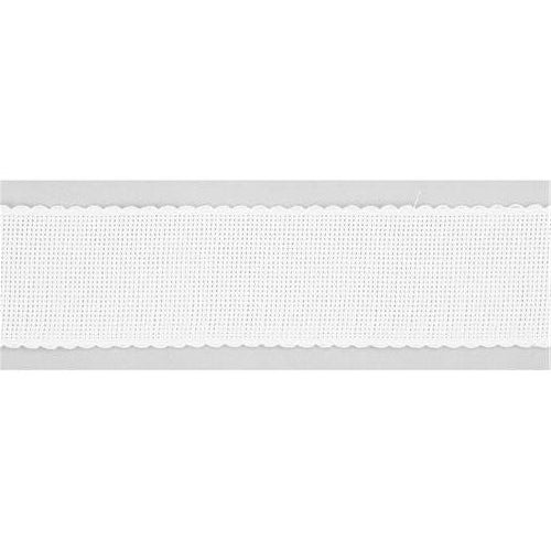Aida embroidery ribbon 14 count - 3/5/7 cm - White