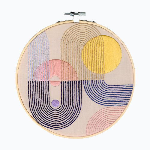 Borduurpakket - Abstract Art Deco Kleur 2