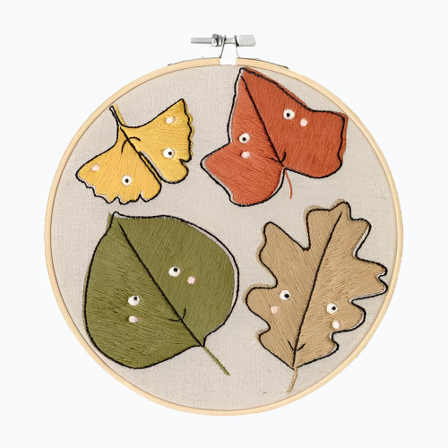 Borduurpakket - Herfst Bladeren