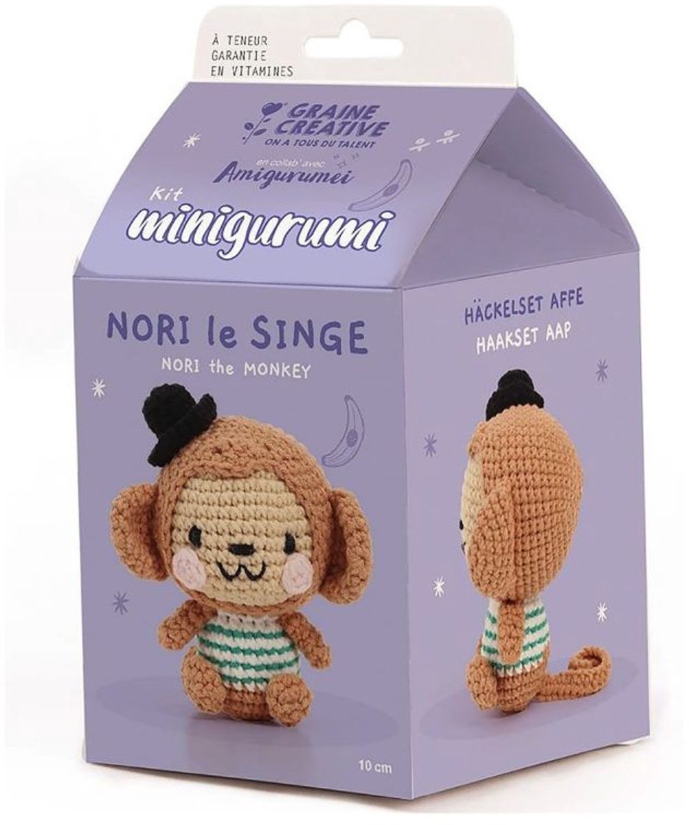 DIY Haakpakket - Aapje Nori Minigurumi Kit