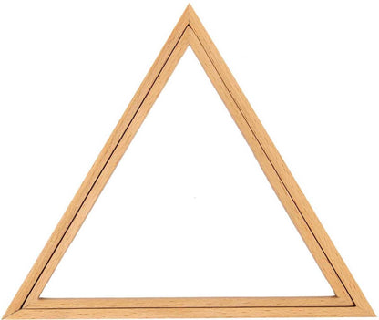 Cadre à broder triangulaire en bois