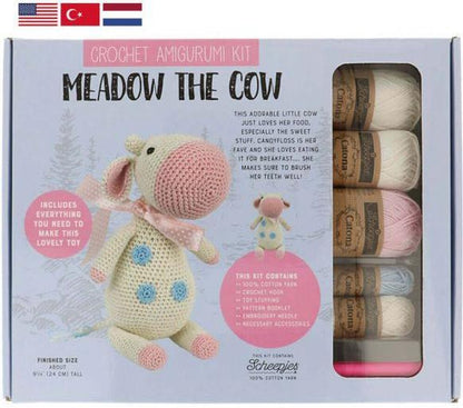Tuva Crochet Kit Amigurumi - Meadow The Cow