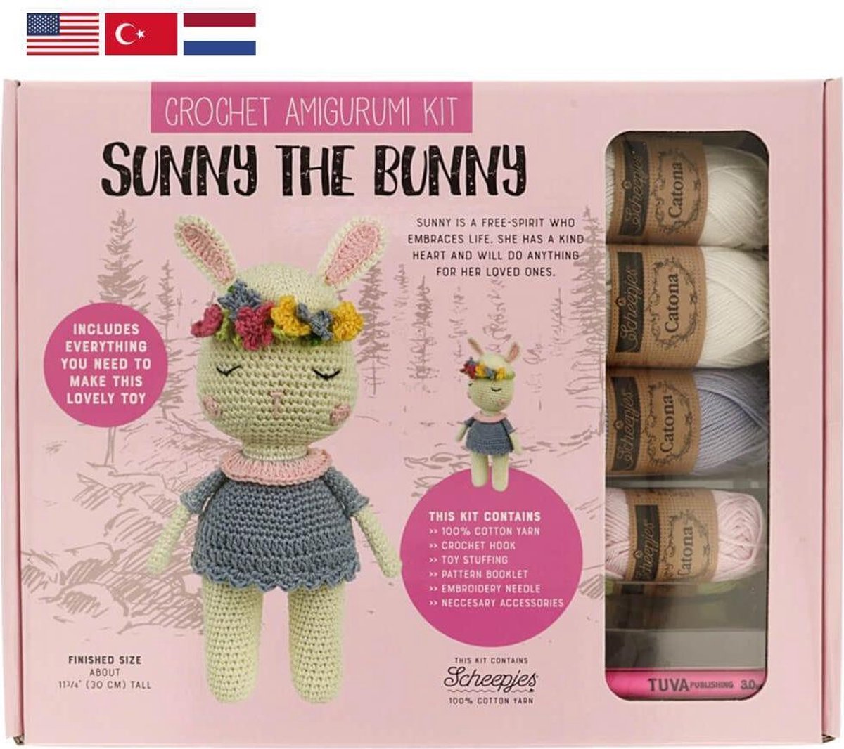 Tuva Crochet Kit Amigurumi - Sunny the Bunny
