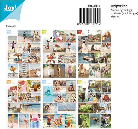 3D Knipvel - Combi Set - Summer Greetings 6013/0344