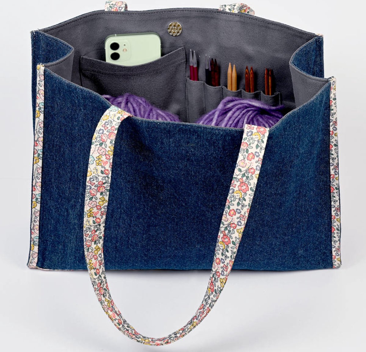 Sac de transport KnitPro Bloom - 40 x 12 x 29 cm