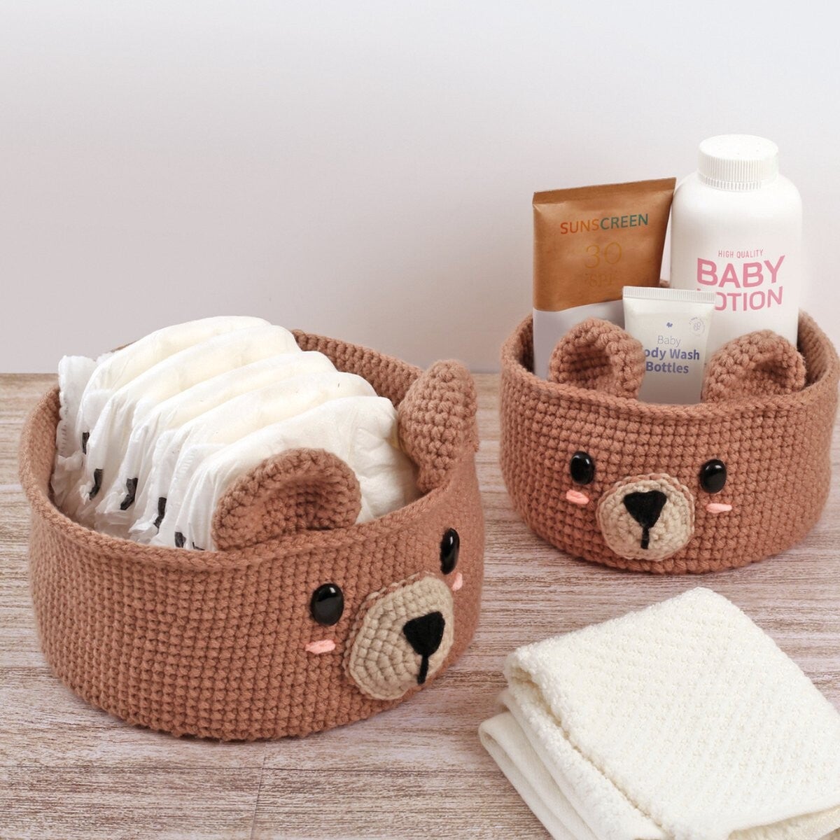 DIY Crochet Kit - Baskets Bear Design