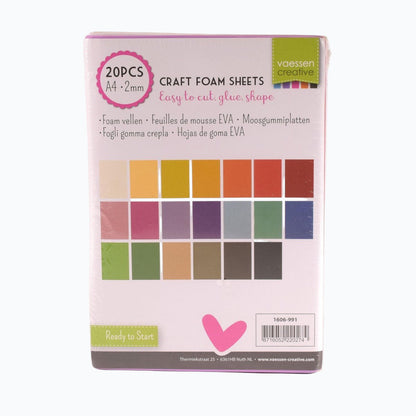 Assortiment de mousse 20 pièces - Basique - 2 mm - A4