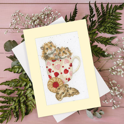Wenskaart Borduurpakket - Hammy Anniversary XGC44