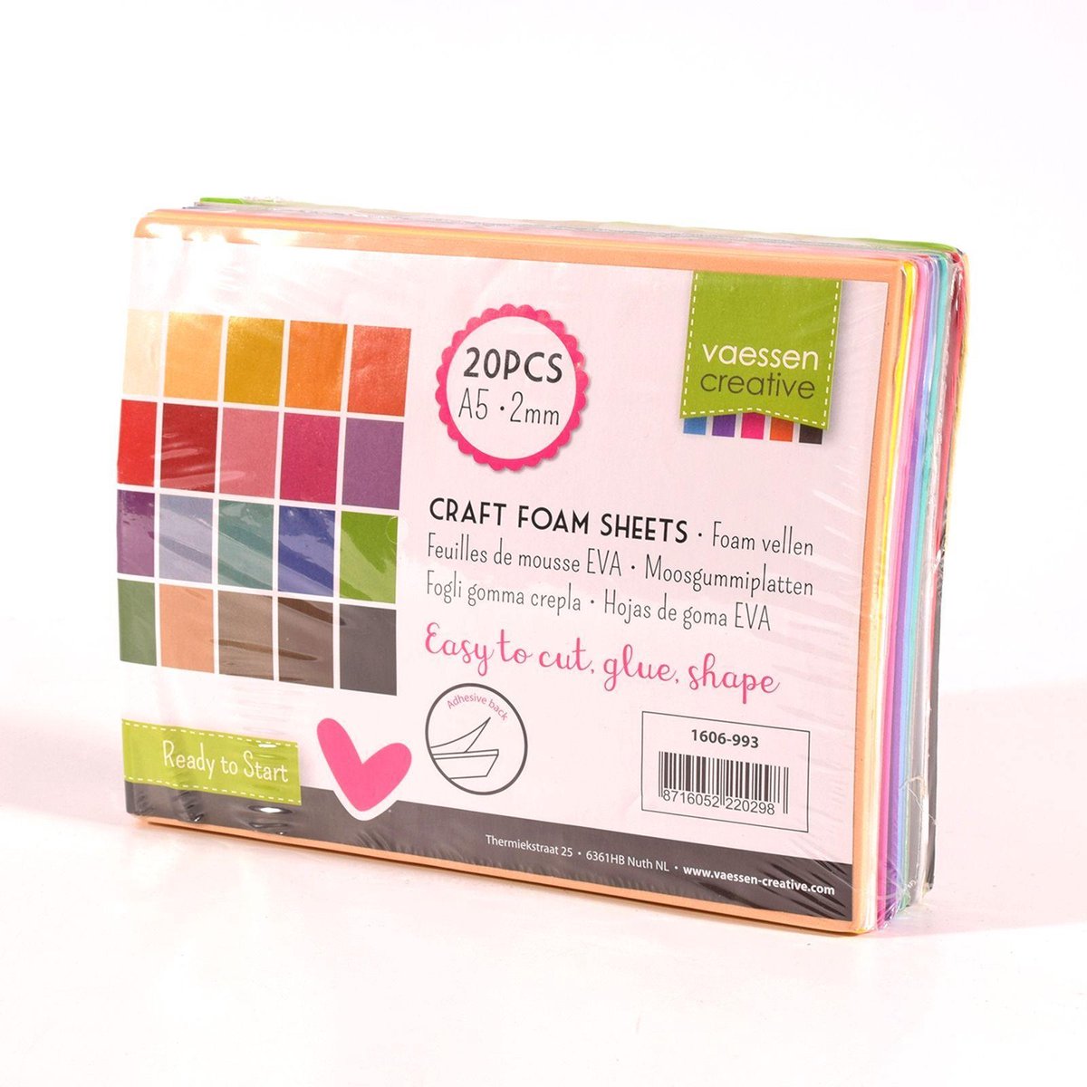 Foam Assortiment 20 Stuks - Zelfklevend - 2mm - A5