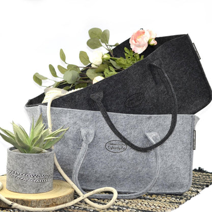 Felt Carrier Bag - Anthracite