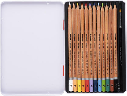 Kleurpotloden Set in Blik - Expression Water Colour Pencils - 12 Kleuren