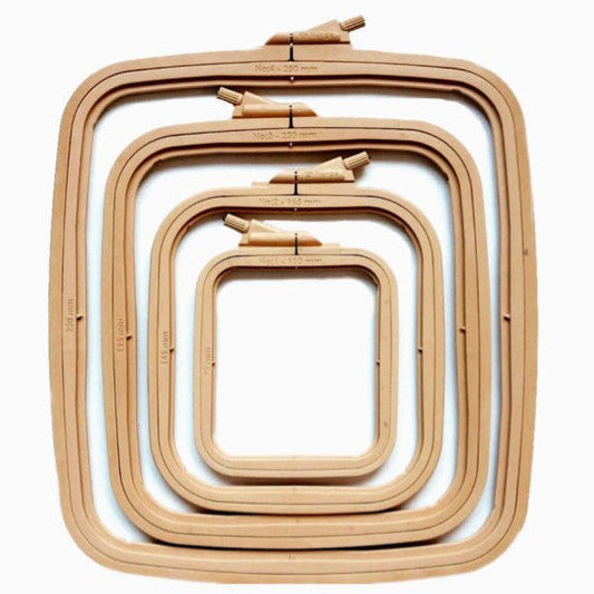 Rectangular Plastic Embroidery Hoop - Brown - Various Sizes