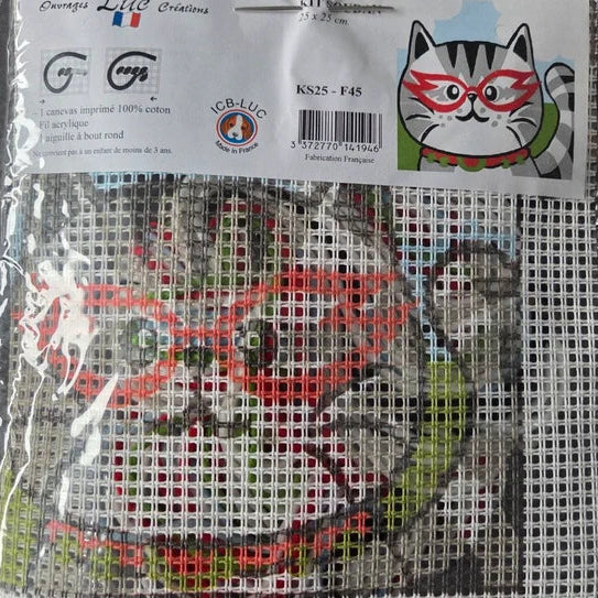 Kit de broderie pour enfants - Chat