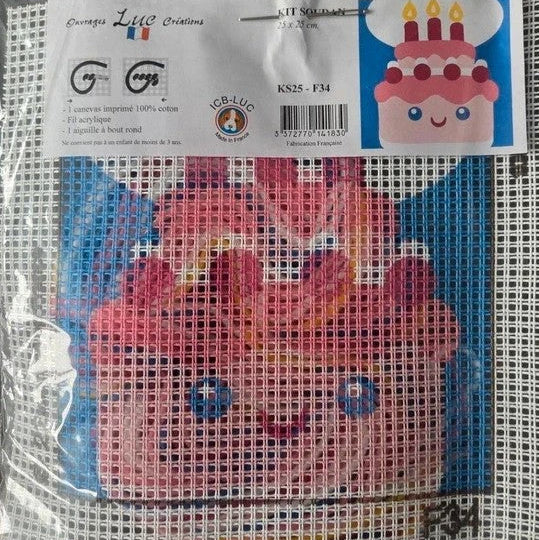 Embroidery Kit for Kids - Birthday Cake