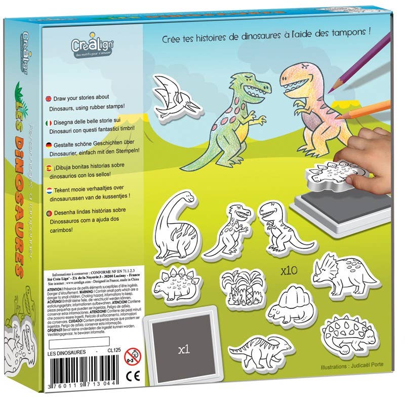 Stempelset: Dinosaurussen