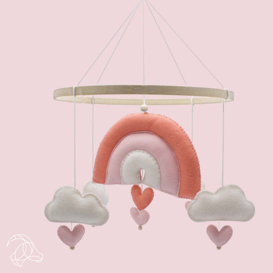 DIY Felt Kit - Rainbow Mobile - Pink