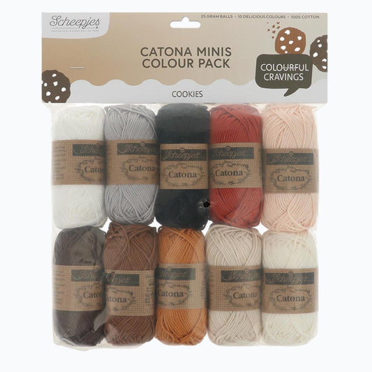 Scheepjes Catona Colour Pack 10x25g - Cookies 24951