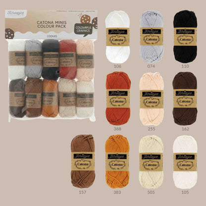 Scheepjes Catona Colour Pack 10x25g - Cookies 24951