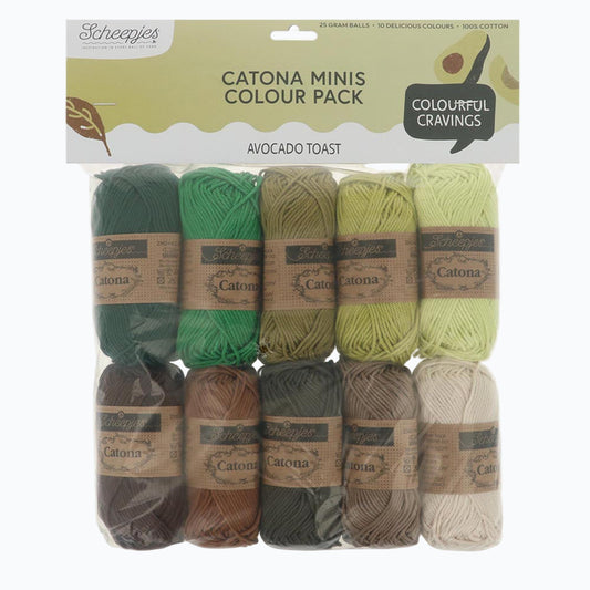Scheepjes Catona Colour Pack 10x25g - Avocado Toast 24952