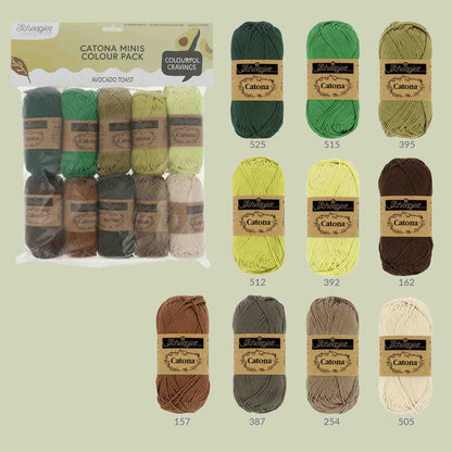 Scheepjes Catona Colour Pack 10x25g - Avocado Toast 24952