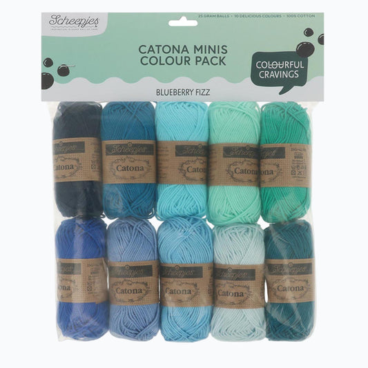 Scheepjes Catona Colour Pack 10x25g - BlueBerry Fizz 24953