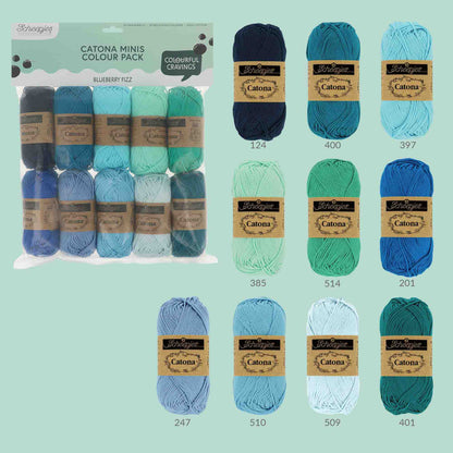 Scheepjes Catona Colour Pack 10x25g - BlueBerry Fizz 24953