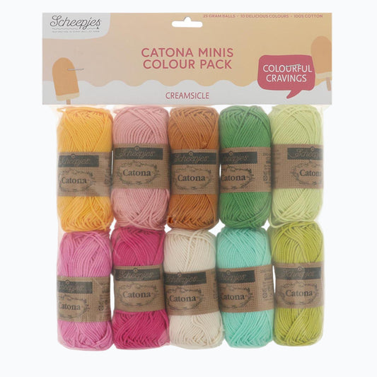 Scheepjes Catona Colour Pack 10x25g - Creamsickle 24954