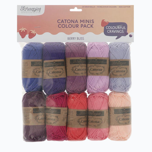 Scheepjes Catona Colour Pack 10x25g - Berry Bliss 24955