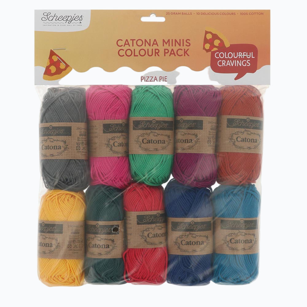 Scheepjes Catona Colour Pack 10x25g - Pizza Pie 24956