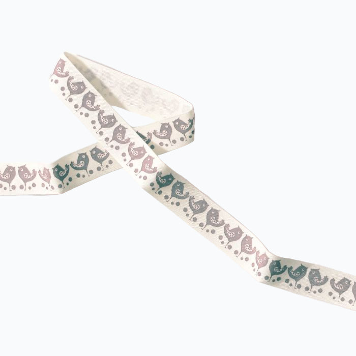 Lint Katoen - Vogeltjes - 15mm x 20m