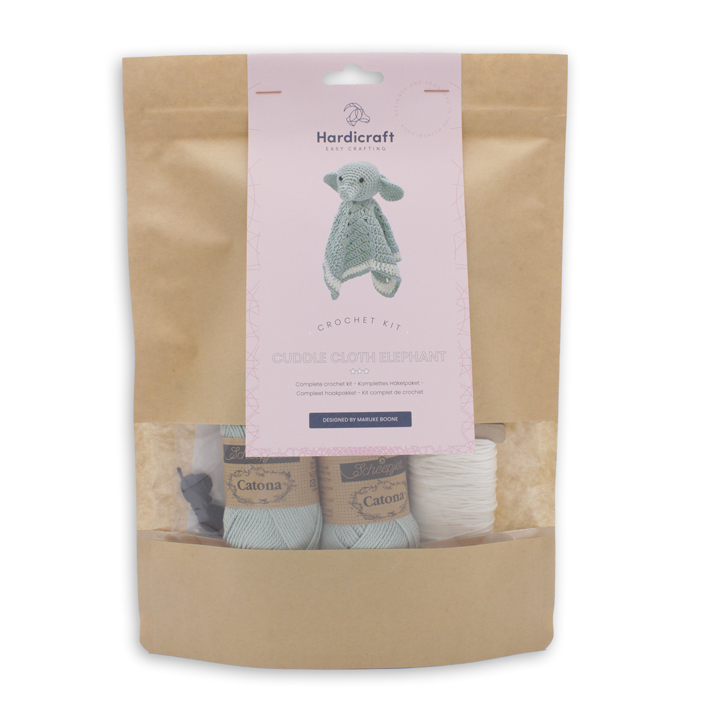 DIY Crochet Kit - Elephant Cuddly Cloth