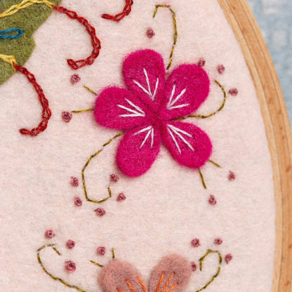 Kit de bricolage pour cerceau d'appliqué colibri