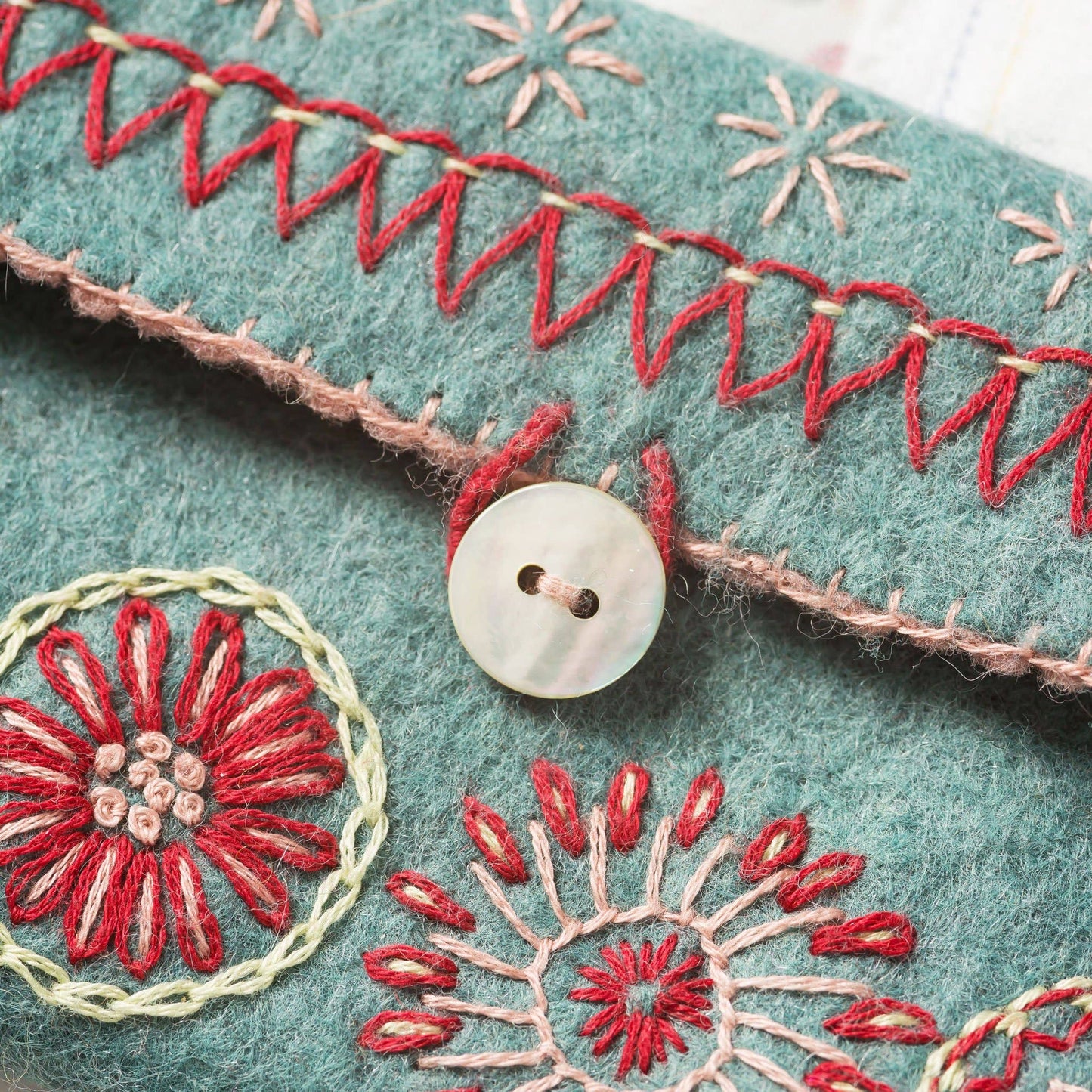 Embroidery Kit With Felt - Sewing Bag Mini Kit