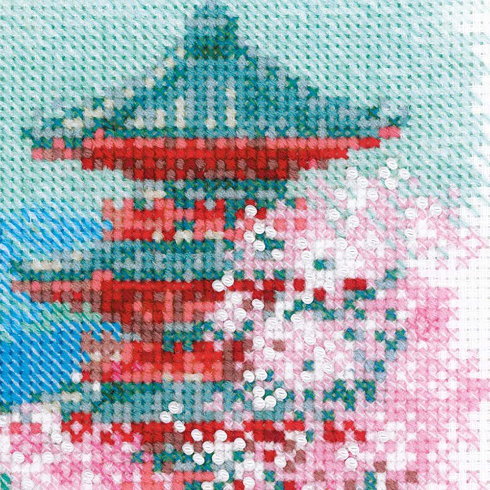 Embroidery kit - Sakura Pagoda