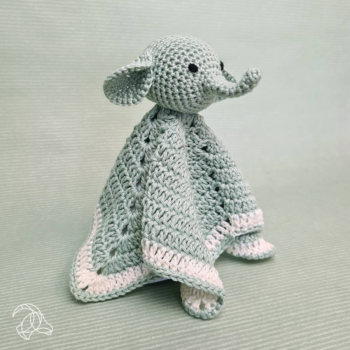 DIY Crochet Kit - Elephant Cuddly Cloth