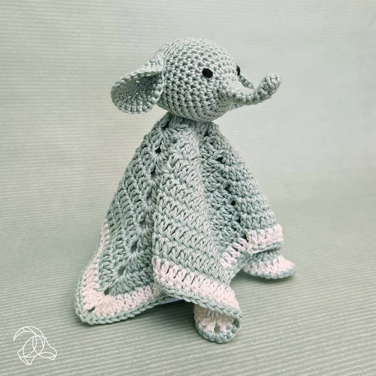 DIY Crochet Kit - Elephant Cuddly Cloth