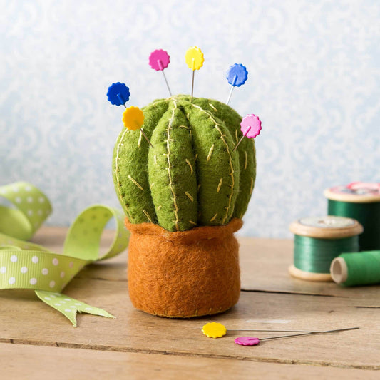 Cactus Pincushion Felt Craft Mini Cushion Set