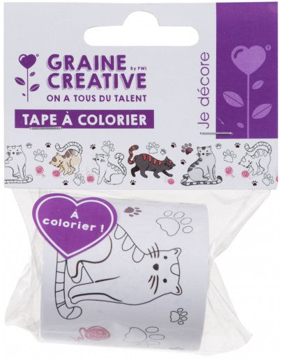 Masking Tape om in te Kleuren - Katten