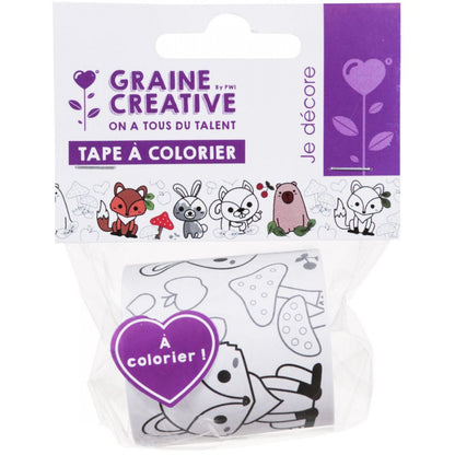 Masking Tape om in te Kleuren - Bosdieren