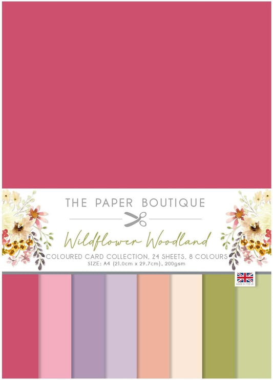 Wildflower Woodland - A4 Coloured Card Collection