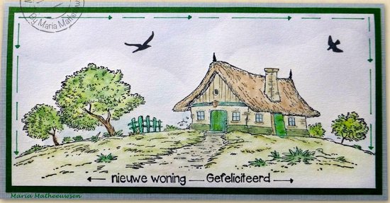 Clear Stamp - Nellie's Choice - Idyllic Floral Scenes: Country House IFS052
