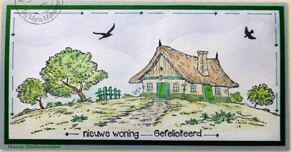 Clear Stamp - Nellie's Choice - Idyllic Floral Scenes: Country House IFS052